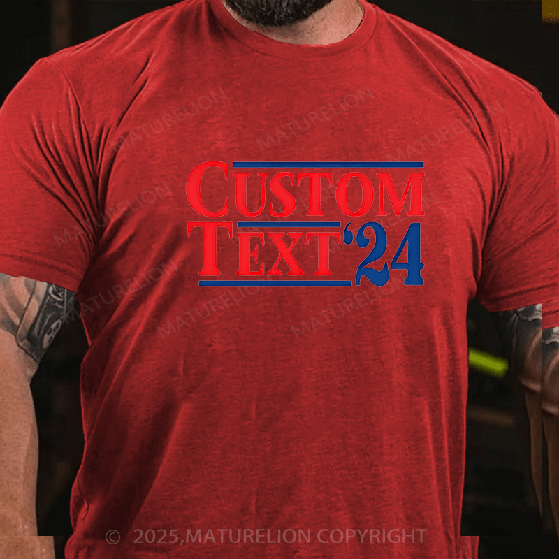 Maturelion Men's T-shirt 2024 Election Cotton T-shirt