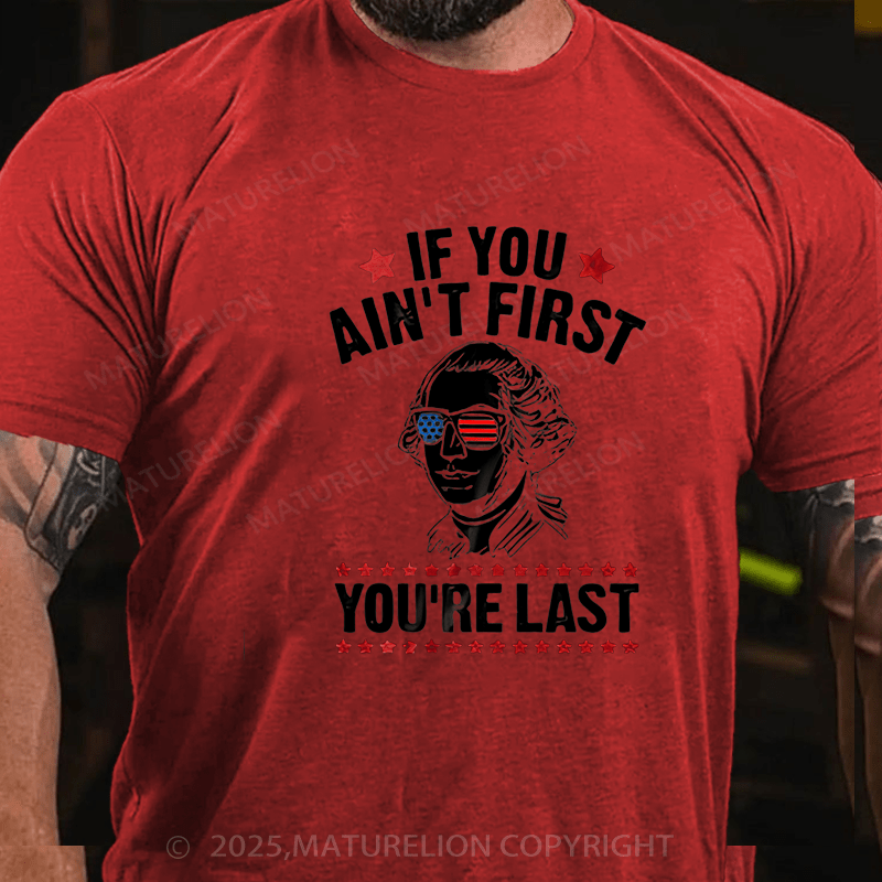 Maturelion Men's T-shirt Funny 4th of July Cotton T-shirt