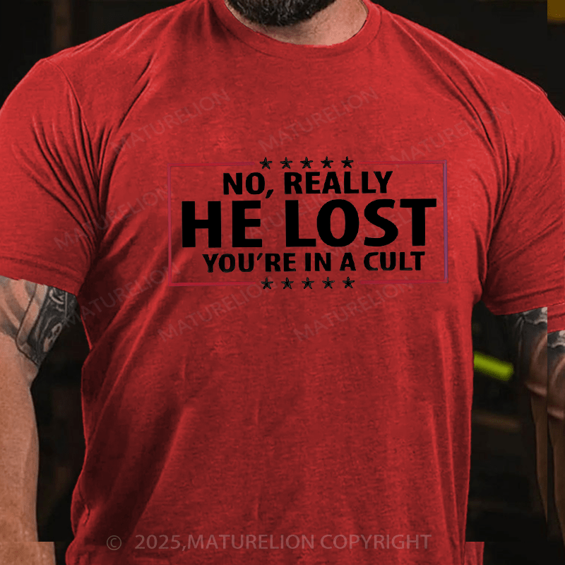 Maturelion Men's T-shirt 2024 Election T-Shirt  Cotton T-shirt