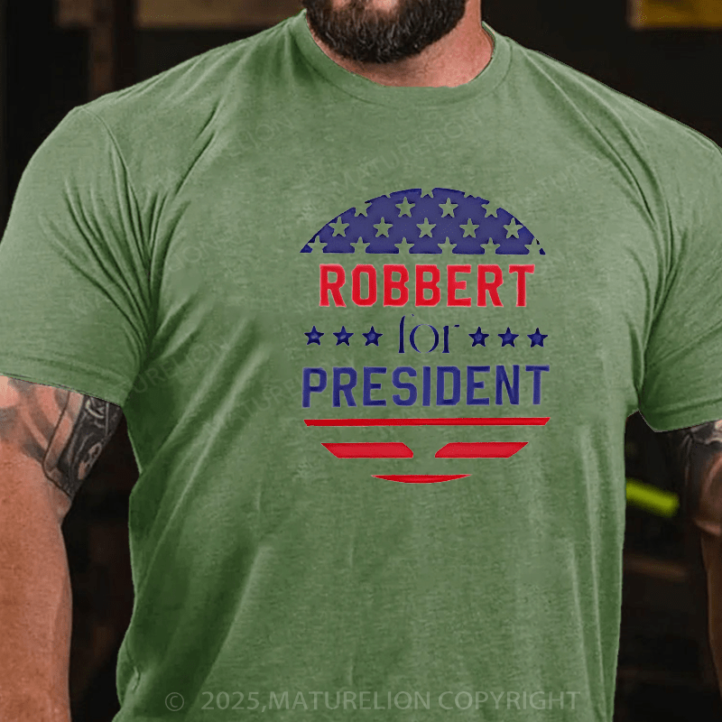 Maturelion Men's T-shirt Personalized Election T-Shirt  Cotton T-shirt