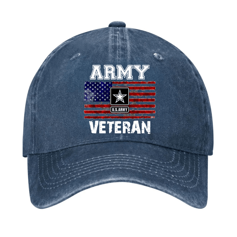 Maturelion Custom Cap Army U.S.Army Veteran Cap(Free Customization)