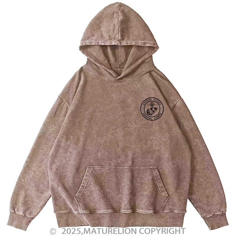 Maturelion Men's Hoodie United States Marine Corps Hoodie