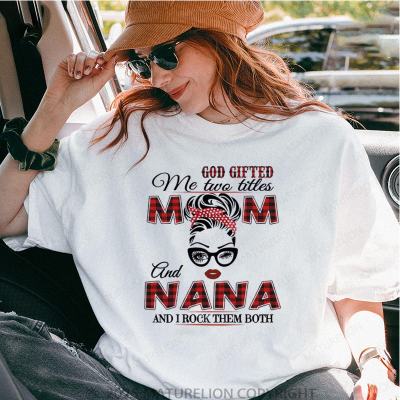 Maturelion Women's T-shirt God Gifted Cotton T-shirt
