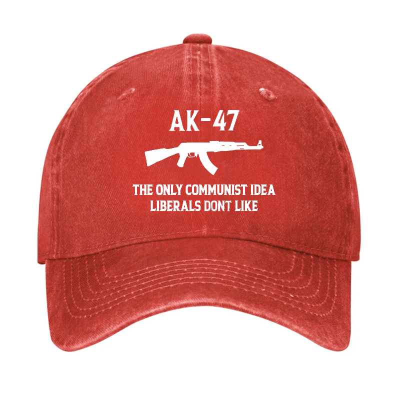 Maturelion Custom Cap AK-47 The Only Communist Idea Liberals Don't Like Cap