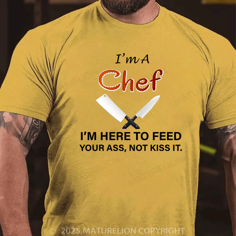 Maturelion Men's T-Shirt I'm A Chef Cotton T-Shirt
