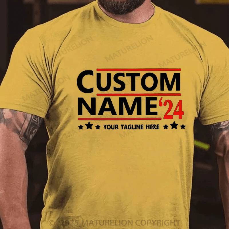Maturelion Men's T-shirt Politics Cotton T-shirt