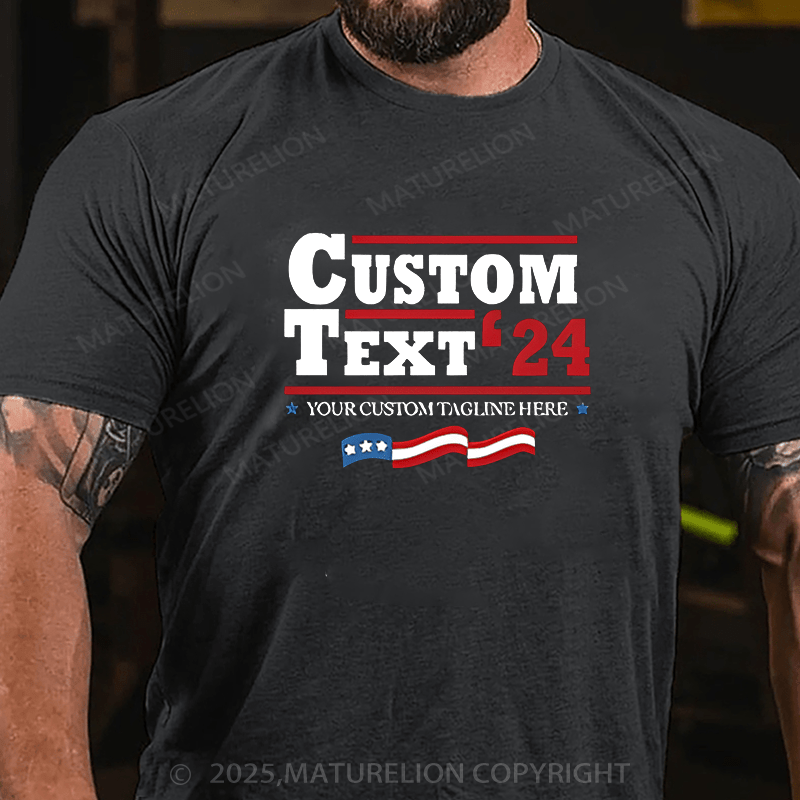 Maturelion Men's T-shirt Personalized Election Cotton T-shirt