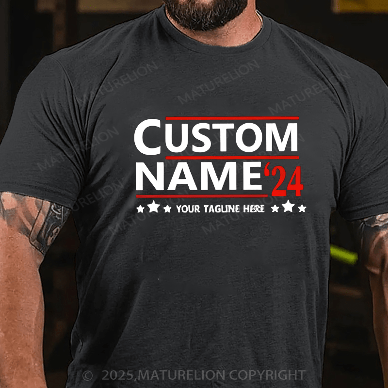 Maturelion Men's T-shirt Politics Cotton T-shirt