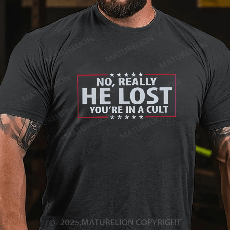 Maturelion Men's T-shirt 2024 Election T-Shirt  Cotton T-shirt