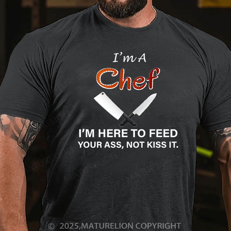 Maturelion Men's T-Shirt I'm A Chef Cotton T-Shirt