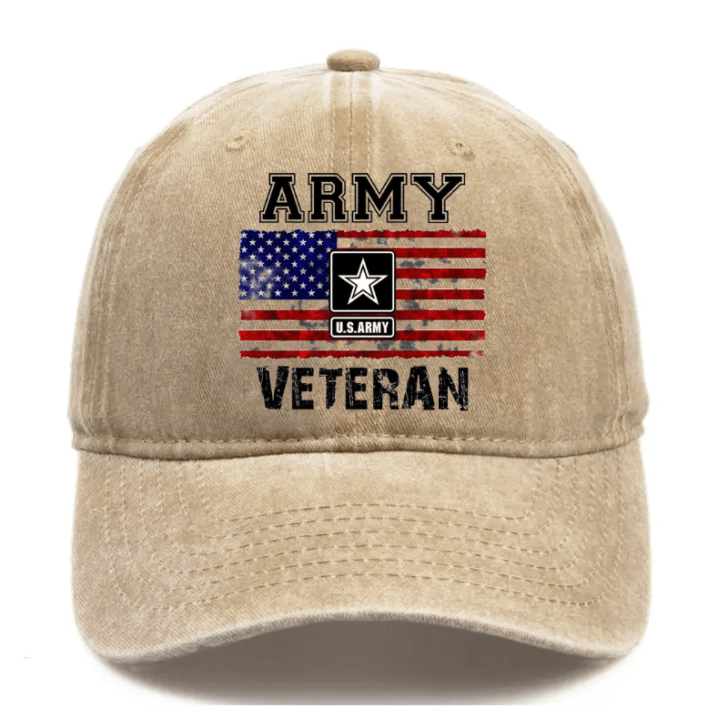 Maturelion Custom Cap Army U.S.Army Veteran Cap(Free Customization)