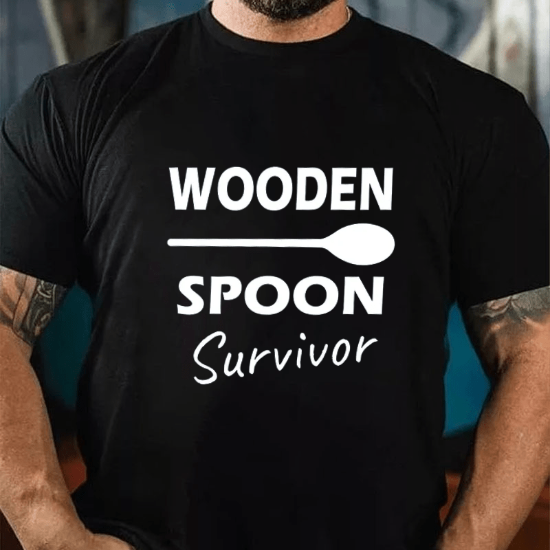 Wooden Spoon Survivor Men's Cotton T-Shirt (Free Customization)