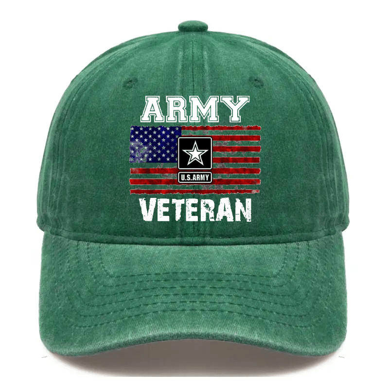 Maturelion Custom Cap Army U.S.Army Veteran Cap(Free Customization)