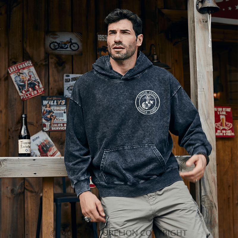 Maturelion Men's Hoodie United States Marine Corps Hoodie