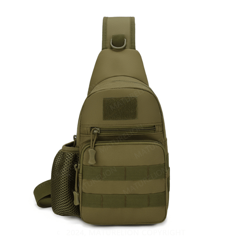 Maturelion Men Small Chest Bag Pack Travel Sport Shoulder Sling Backpack Cross Body Outdoor