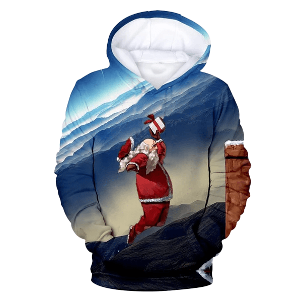 Maturelion Christmas 3D Printed Santa Hoodie