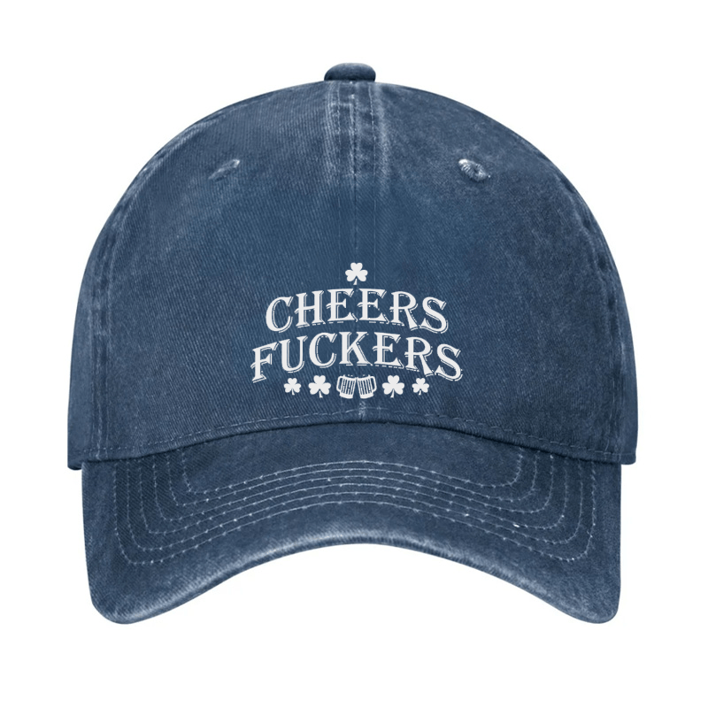 Maturelion St Patrick's Cap Cheers Fuckers Print Cap