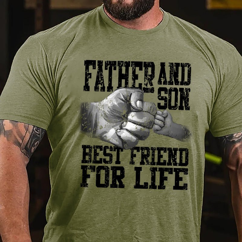 Father And Son Best Friend For Life Cotton T-shirt