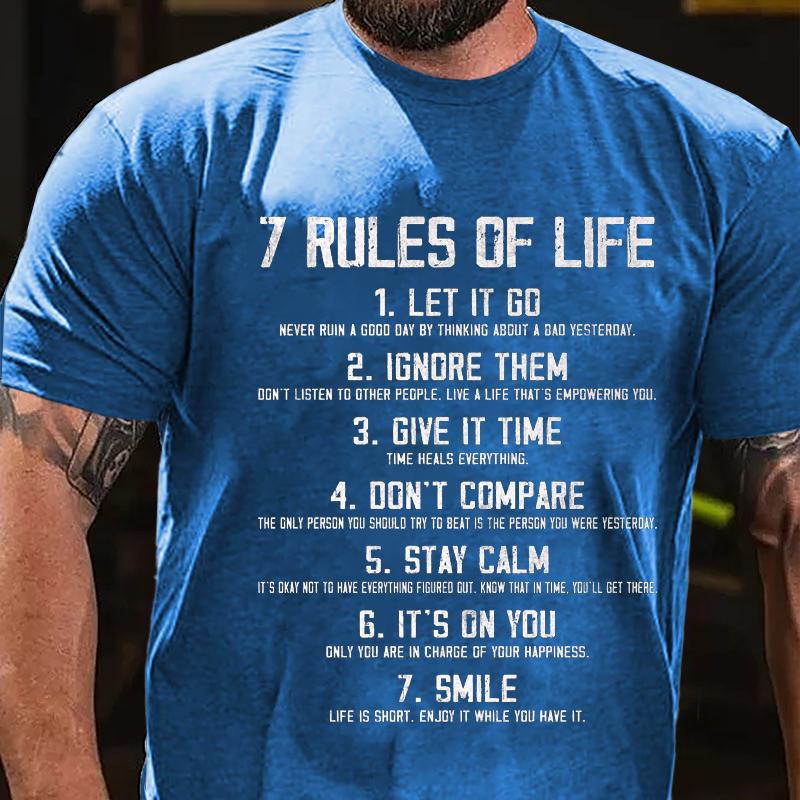 7 Rules of Life Cotton T-shirt